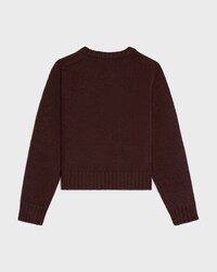 pull col rond cachemire seamless - MARRON -  - 2 | CELINE