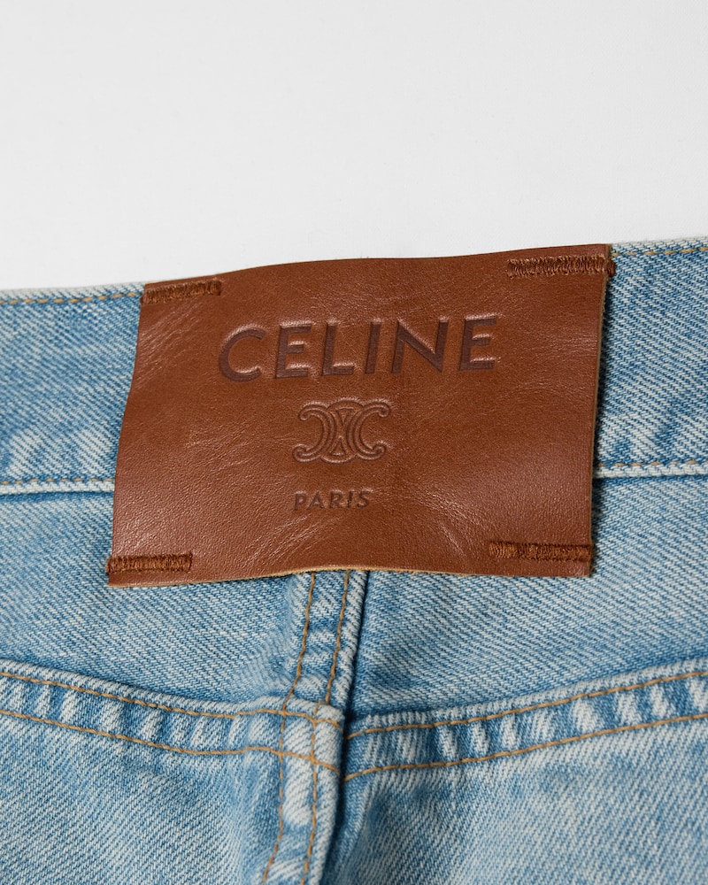 Boyfriend-Jeans 002 aus Baumwolldenim - GLETSCHERBLAU -  - 1 | CELINE