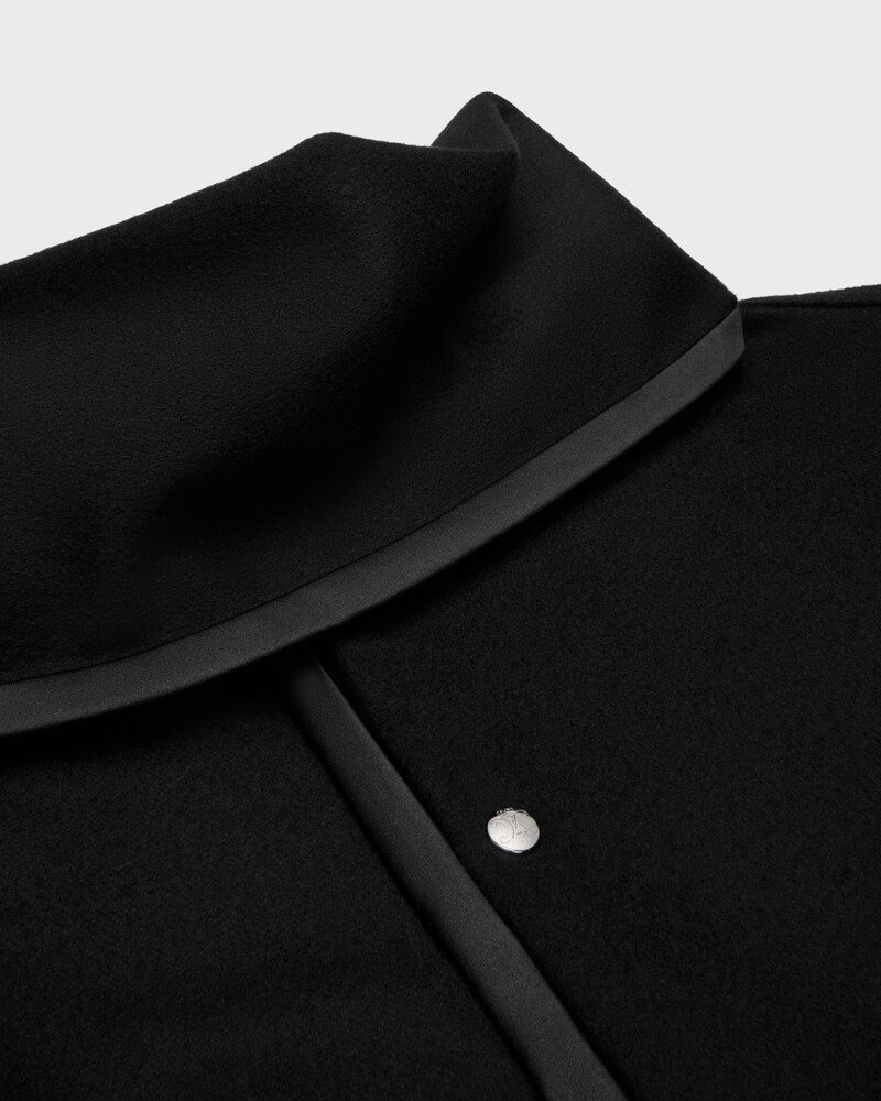 scarf jacket IN WOOL CLOTH - BLACK -  - 1 | CELINE