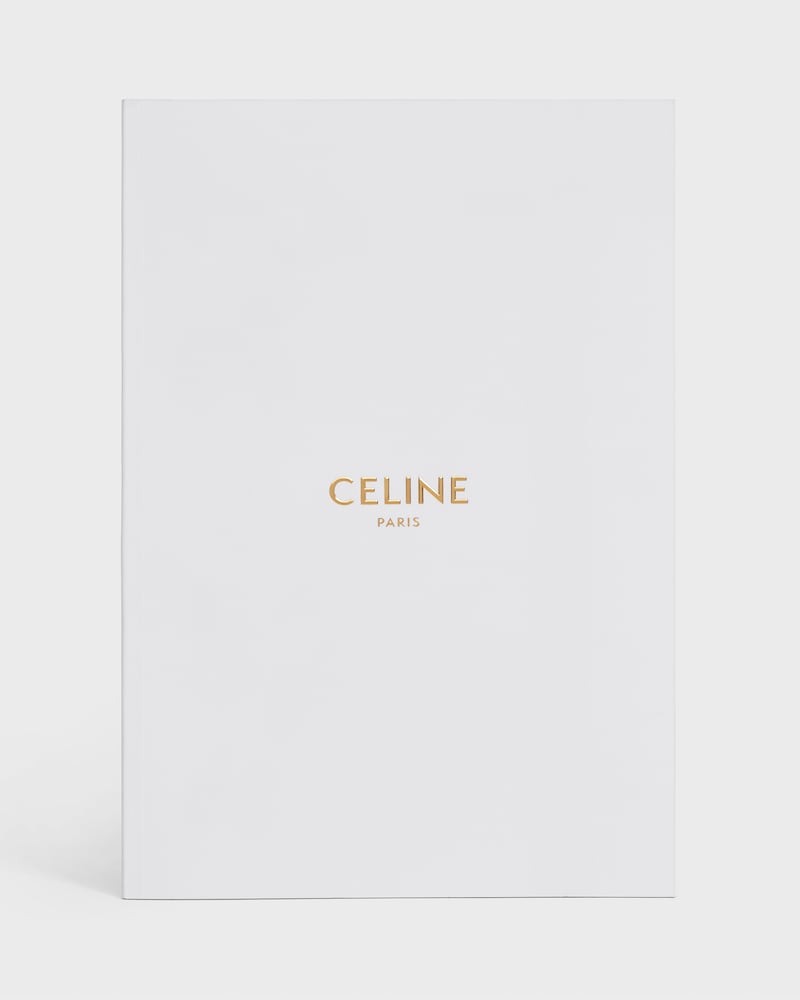 large notebook in paper - WHITE - SMALL GIFTS - 1 | CELINE