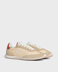 CELINE RACER NIEDRIGER SNEAKER AUS NYLON, KALBSWILDLEDER UND KALBSLEDER - Beige / Terracotta -  - 2 | CELINE