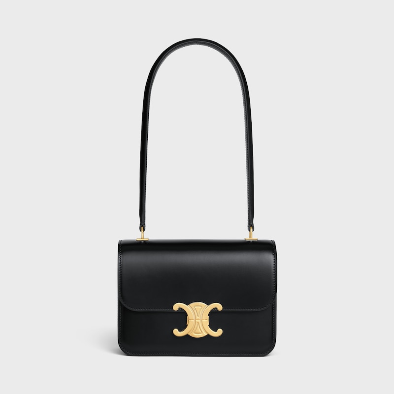 BOLSO TEEN GARANCE DE PIEL DE BECERRO BRILLANTE - NEGRO - NOCHE - 1 | CELINE