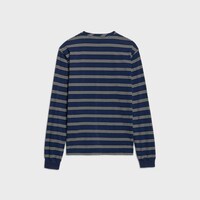 LONG-SLEEVED T-SHIRT IN STRIPED COTTON JERSEY - INK/BLACK/OFFWHITE -  - 2 | CELINE