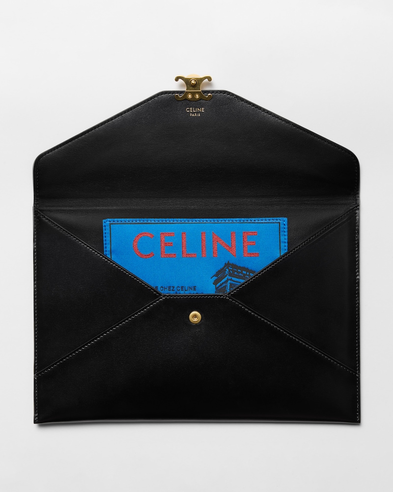 ENVELOPE IN SHINY CALFSKIN - BLACK - ALL BAGS - 1 | CELINE