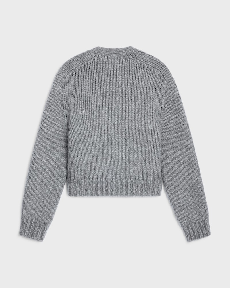 cardigan IN cashmere and silk - LIGHT GREY -  - 1 | CELINE
