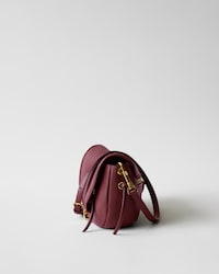 SOFT TRIOMPHE LITTLE HALFMOON IN SHINY LAMBSKIN - SYRAH - SHOULDER BAGS - 2 | CELINE
