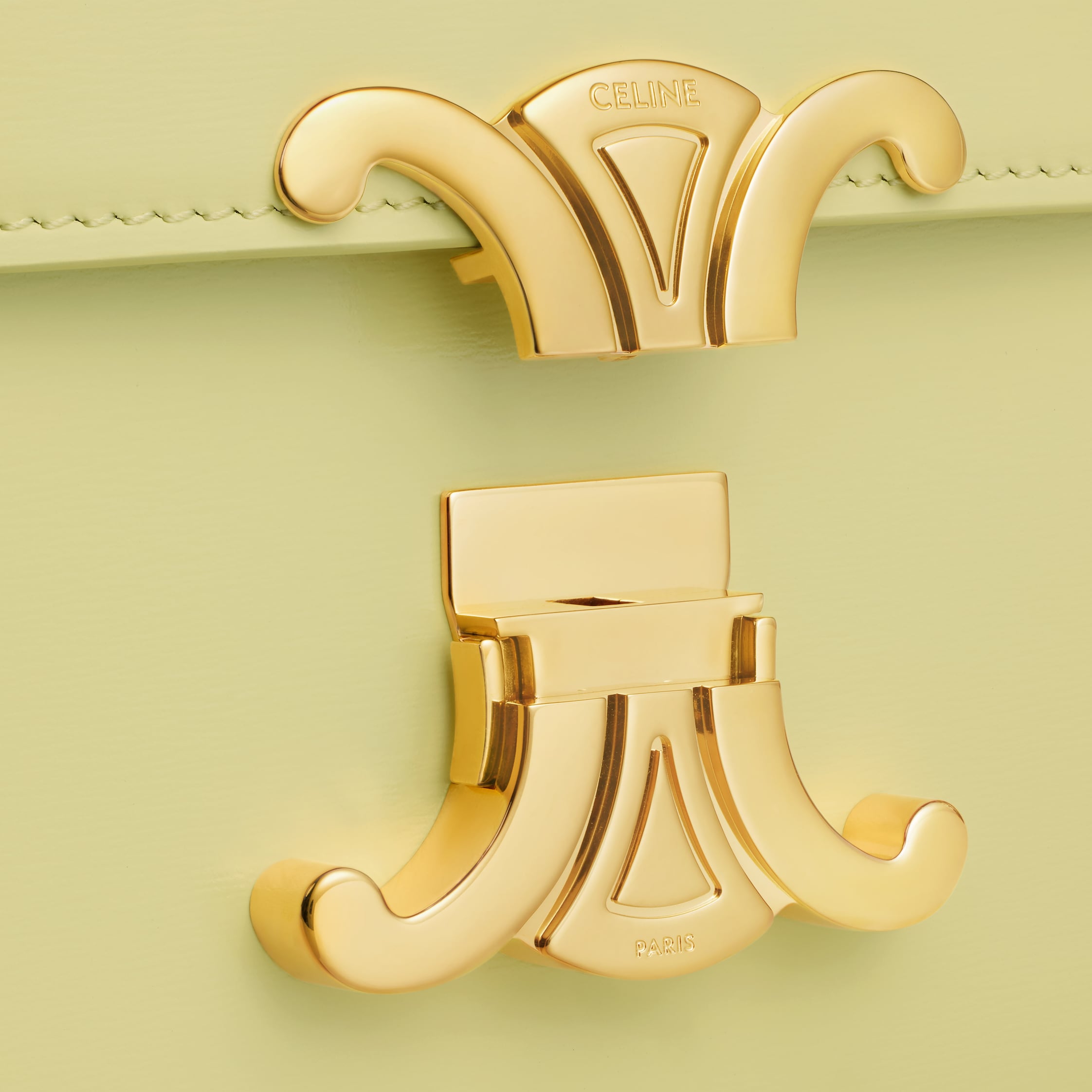 TEEN TRIOMPHE BAG IN shiny calfskin - CITRUS | CELINE