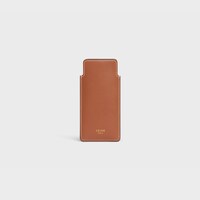 Small Hair Comb With Case in Smooth Calfskin - TAN - SMALL GIFTS - 2 | CELINE
