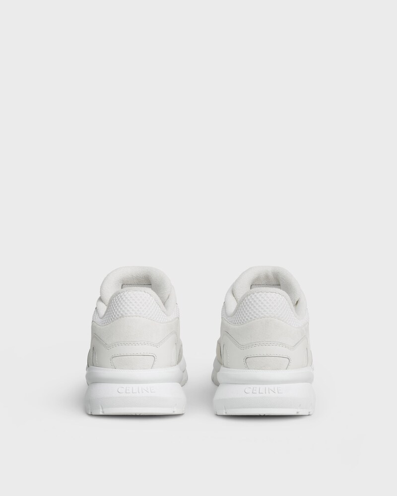 RUNNER SNEAKER IN CALFSKIN, SUEDE CALFSKIN AND MESH - OPTIC WHITE -  - 1 | CELINE