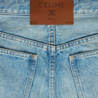 shorts 001 IN cotton denim - TRUE BLUE WASH -  - 2 | CELINE