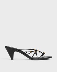 UPTOWN PANTOLETTE AUS ZIEGENLEDER MIT ABSATZ - SCHWARZ -  - 1 | CELINE