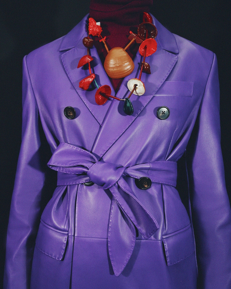 tailored coat IN Lambskin - ANEMONE -  - 1 | CELINE