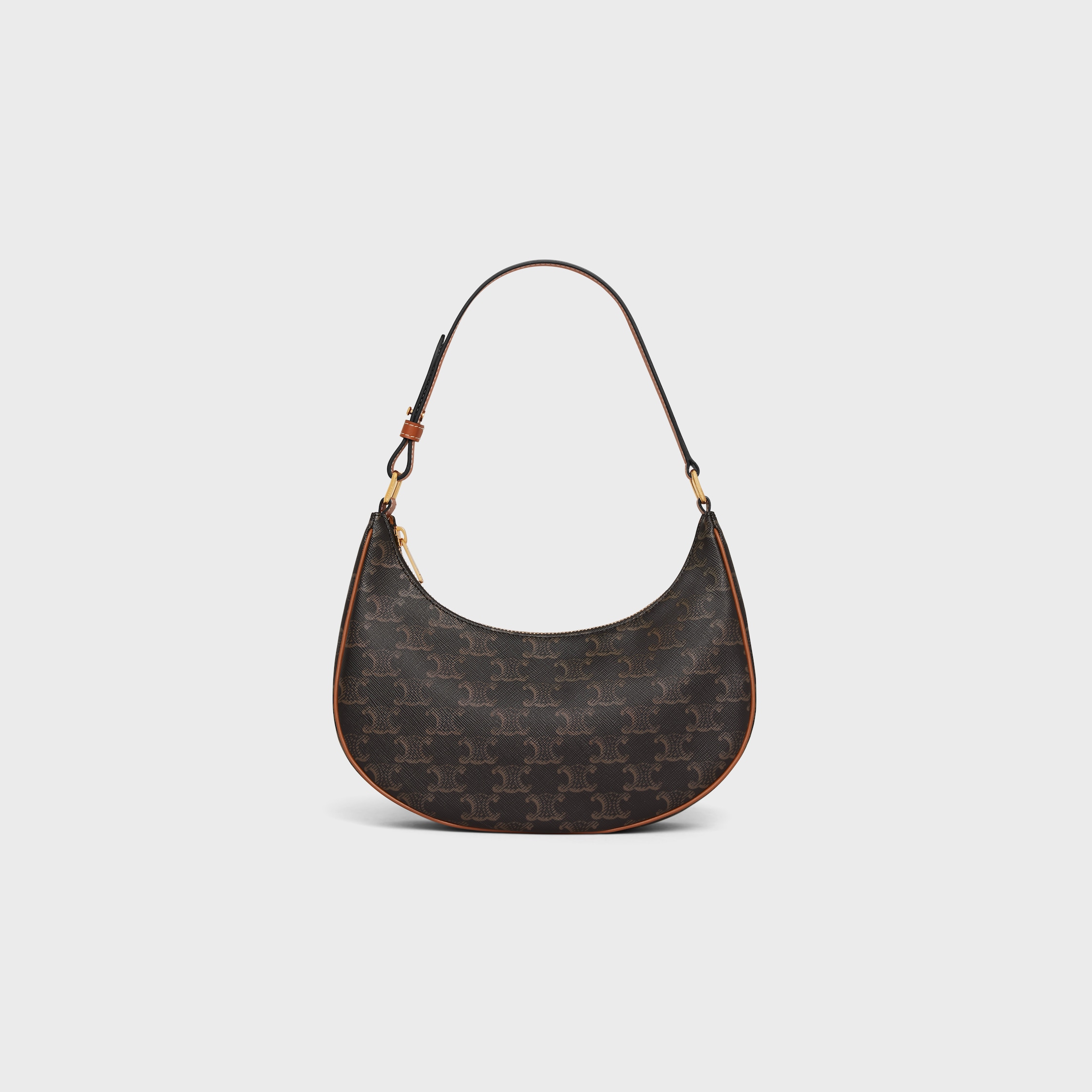 Ava Bag IN Triomphe Canvas and calfskin - Tan | CELINE