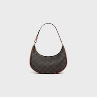 Ava Bag IN Triomphe Canvas and calfskin - Tan - TOP-HANDLE BAGS - 1 | CELINE