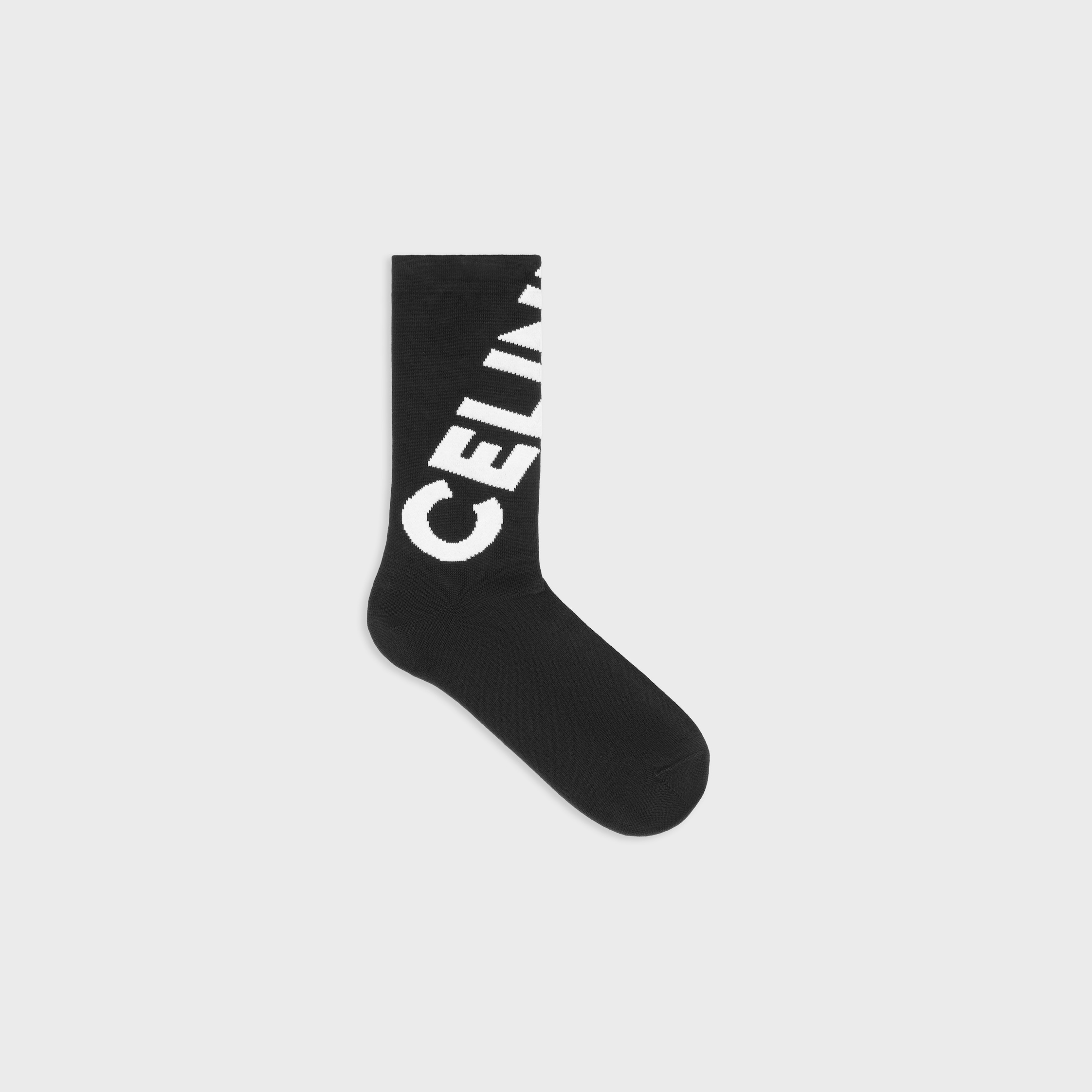 CELINE セリーヌ ソックス ソックス / コットン - ブラック / ホワイト | CELINE