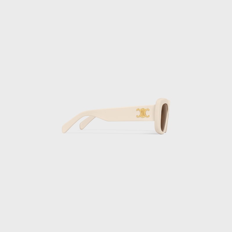 Triomphe 04 Sunglasses in Acetate - IVORY -  - 1 | CELINE