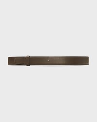 Reversible Strap 30MM IN Smooth and Grained Calfskin - DARK MOSS / BLACK -  - 2 | CELINE
