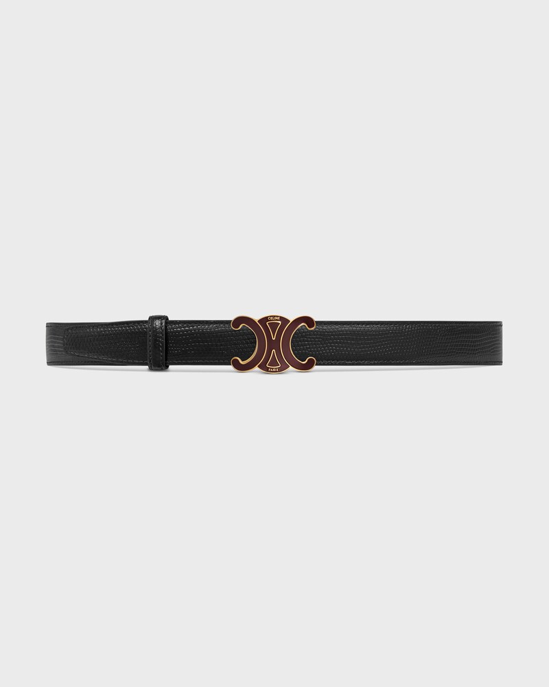 Reversible Strap 25MM IN TAURILLON AND LIZARD EMBOSSED CALFSKIN -  -  - 1 | CELINE