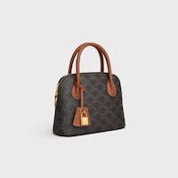 TEEN HONORINE BAG IN Triomphe Canvas and Calfskin - TAN - CROSS-BODY BAGS - 2 | CELINE