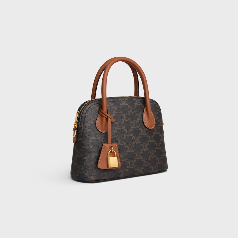 TEEN HONORINE BAG IN Triomphe Canvas and Calfskin - TAN - NEW COLLECTION - 1 | CELINE