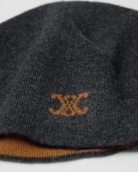 beanie IN wool - DARK GREY/CAMEL -  - 2 | CELINE