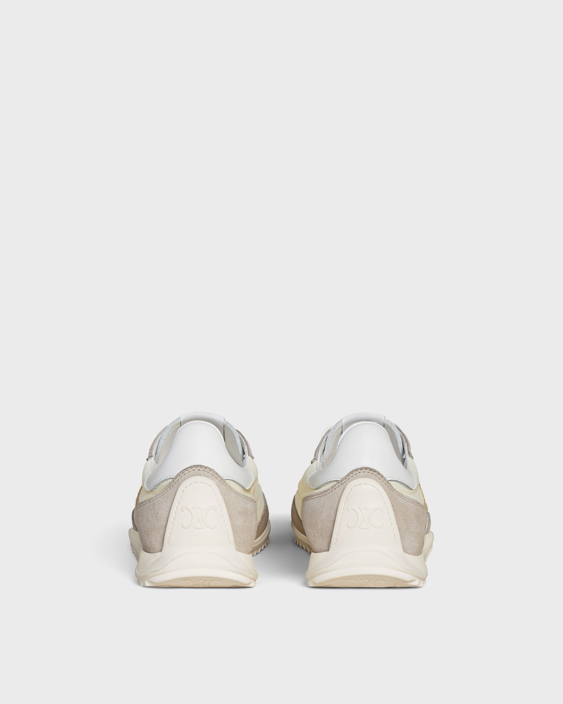 RACER SNEAKER IN NYLON, SUEDE CALFSKIN AND CALFSKIN - VANILLA | CELINE