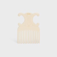 TRIOMPHE HAIR COMB IN ACETATE - IVOIRE - CELINE MAISON - 1 | CELINE
