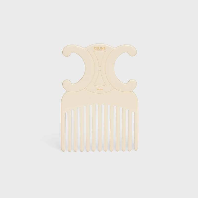 TRIOMPHE HAIR COMB IN ACETATE - IVOIRE - ACCESSORIES - 1 | CELINE