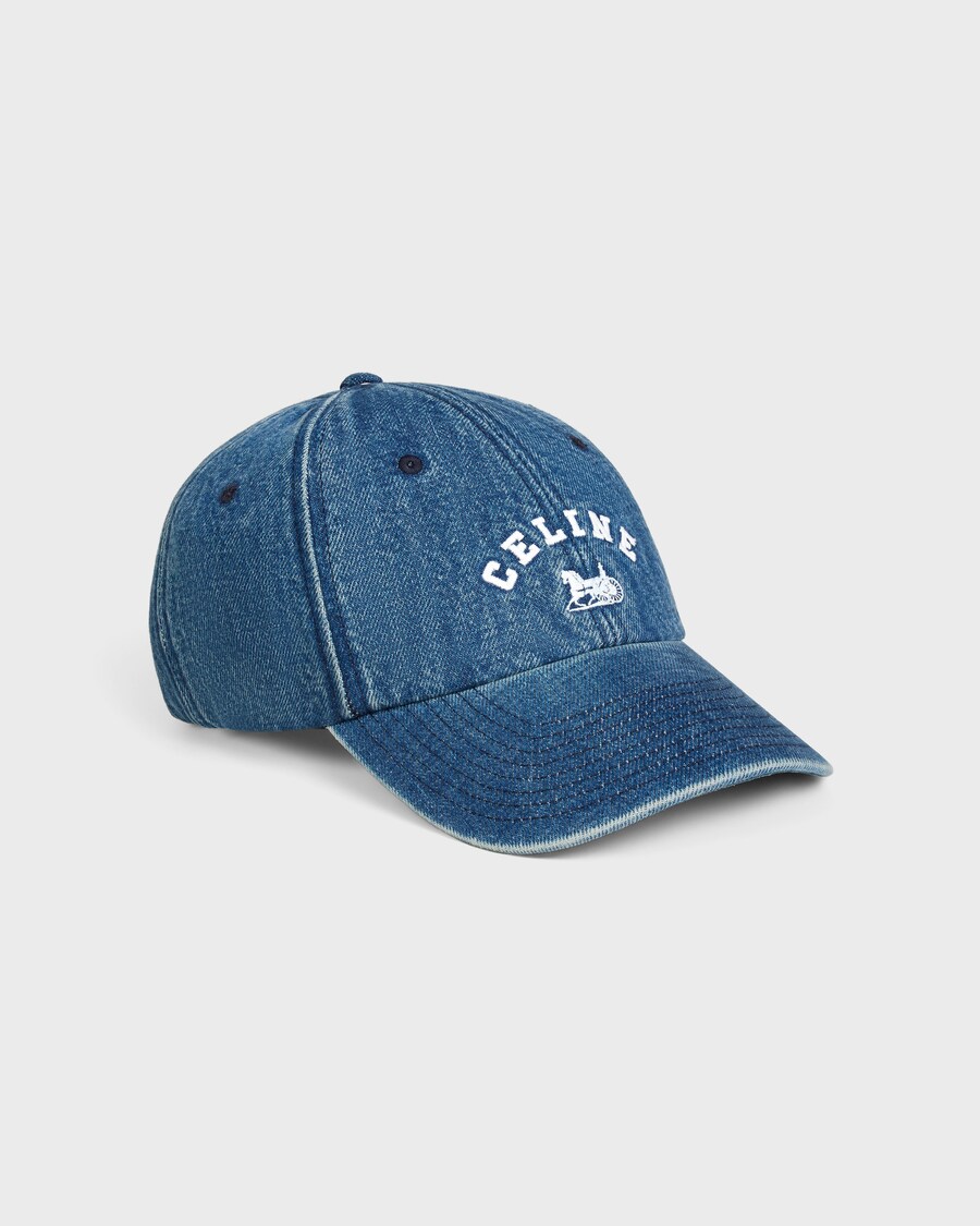 CHARIOT CAP IN DENIM - VIVIENNE GLASS | CELINE