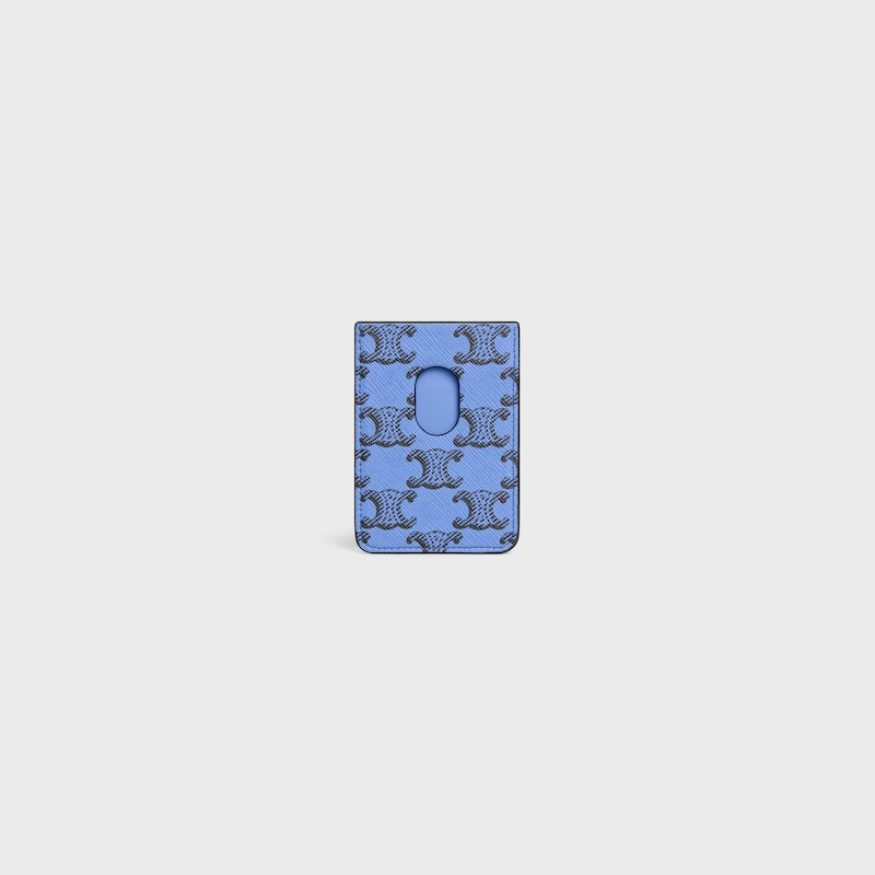 標誌印花磁吸卡包 - 超藍色 - 卡片套 - 1 | CELINE