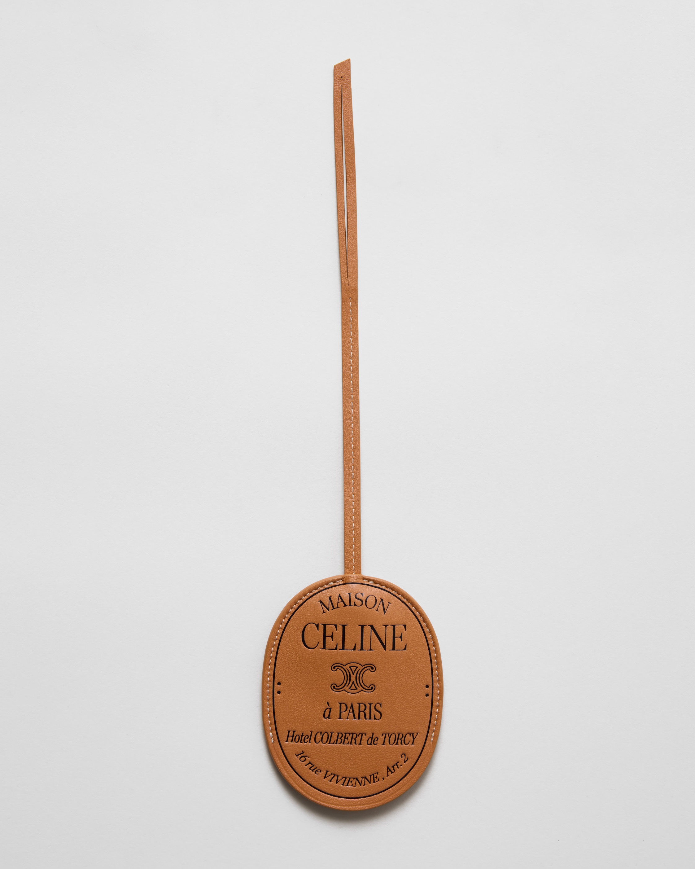 CELINE LEATHER MEDAILLON CHARM IN SMOOTH LAMBSKIN