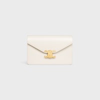 POCHETTE AVEC CHAÎNE MARGO veau brillant - BLANC COTON - POCHETTES AVEC CHAÎNE - 1 | CELINE
