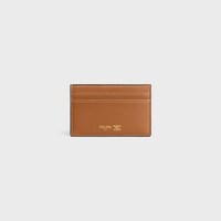 MEDIUM CARD HOLDER  IN GRAINED SUPPLE CALFSKIN - SOFT TAN / SOFT CREAM - GIFTS FOR HER - 1 | CELINE