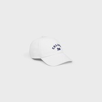 celine richelieu cap IN cotton twill - WHITE -  - 1 | CELINE