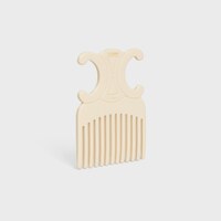 TRIOMPHE HAIR COMB IN ACETATE - IVOIRE - CELINE MAISON - 2 | CELINE