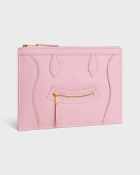 미디엄 파우치 - 글로시 카프스킨 - 더티 핑크 - NEW - 2 | CELINE