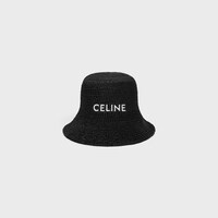bucket hat IN Raffia - BLACK -  - 1 | CELINE