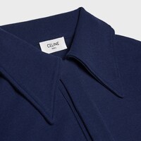 Mini-Polokleid AUS gerippter Baumwolle - TINTE/CREMEWEISS -  - 2 | CELINE