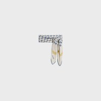 bandana in heritage silk twill - DENIM -  - 2 | CELINE