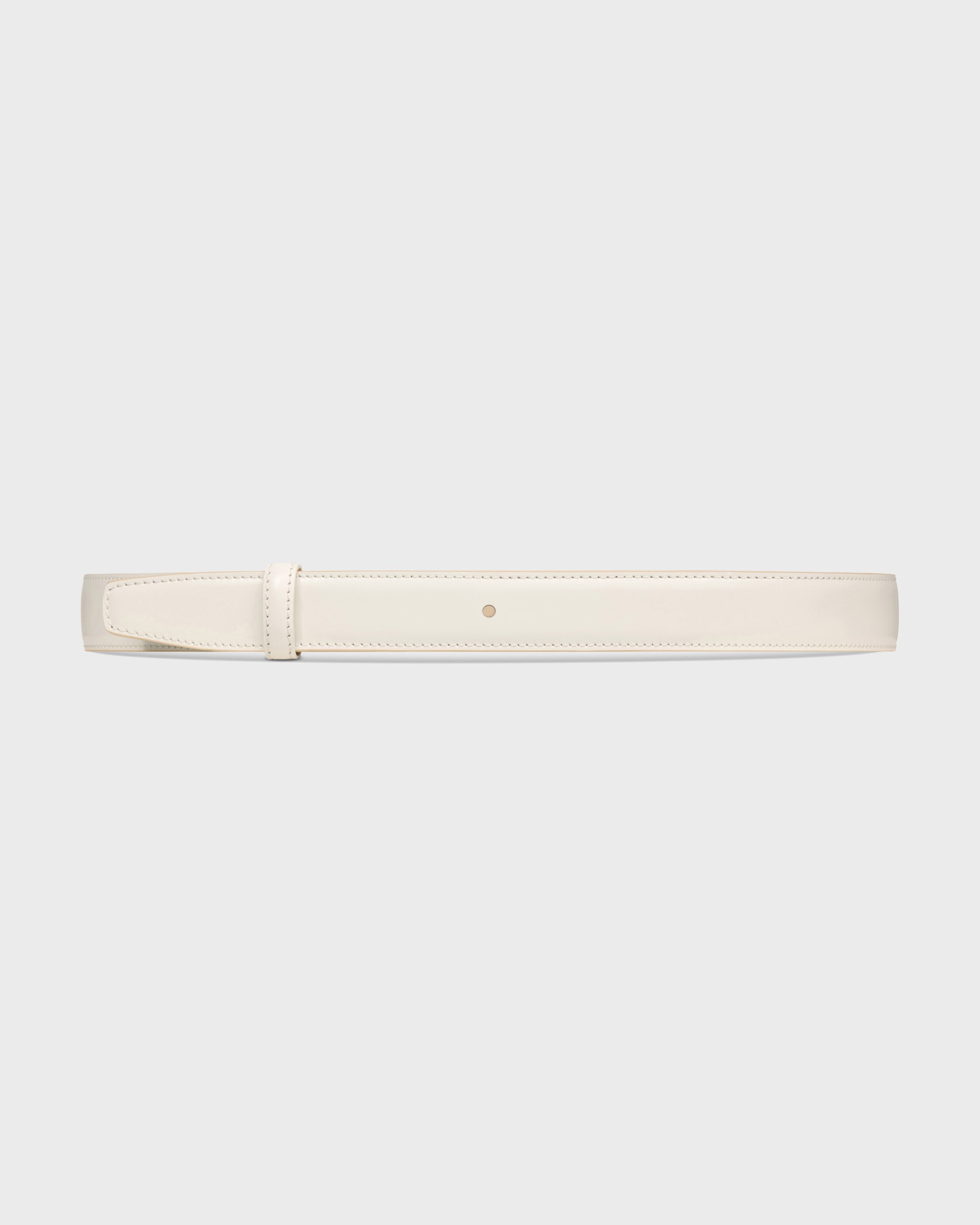 Reversible Strap 25 IN TAURILLON - DEEP IVORY / WHITE COTTON | CELINE