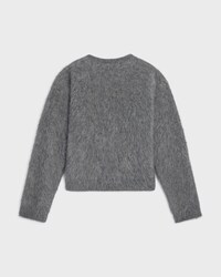crewneck sweater IN brushed mohair - MEDIUM GREY -  - 2 | CELINE