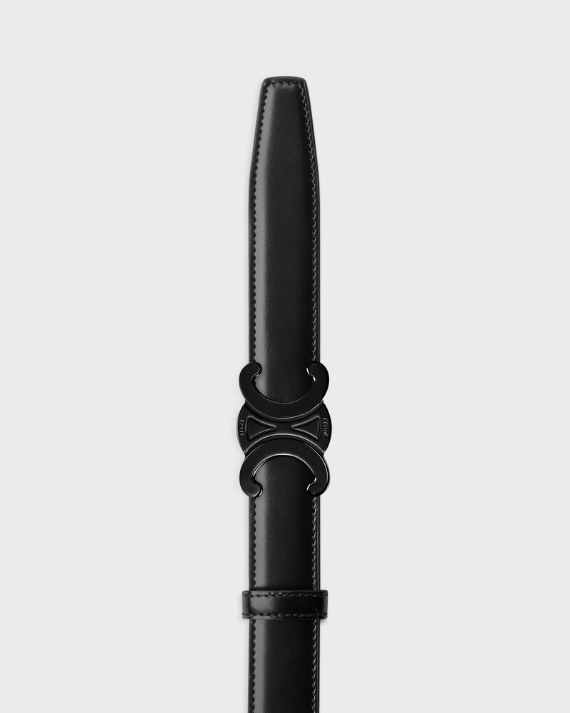 Wendbarer Riemen 25 mm AUS Taurillonleder und Triomphe Canvas -  -  - 1 | CELINE