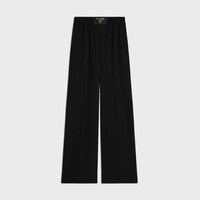 trousers IN wool twill - BLACK -  - 1 | CELINE