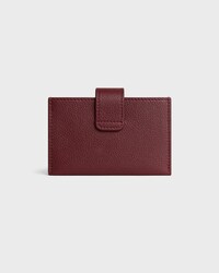 PORTE-CARTES ACCORDEON NINO VEAU SOUPLE GRAINE - Syrah - NOUVEAUTÉS - 2 | CELINE
