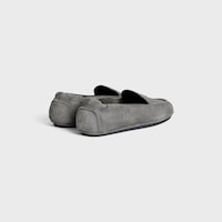 ADAM LOAFER IN SUEDE CALFSKIN - GREY -  - 2 | CELINE