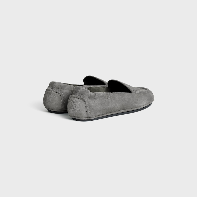 MOCASSIN ADAM EN CUIR DE VEAU VELOURS - Gris -  - 1 | CELINE