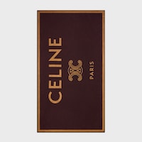 beach towel IN celine triomphe terry cotton - MAHOGANY / CAMEL -  - 1 | CELINE