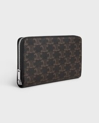 LARGE ZIPPED ORGANIZER IN Triomphe Canvas - BLACK - TRIOMPHE CANVAS - 2 | CELINE
