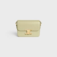 SAC TRIOMPHE TEEN EN veau brillant - ALMOND GREEN - TRIOMPHE - 1 | CELINE