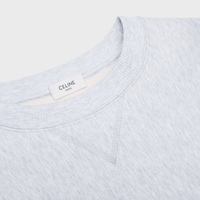 sweatshirt IN cotton fleece - PALE GREY / BLACK -  - 2 | CELINE